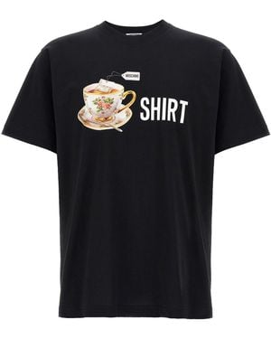 Moschino Bedrukt T -shirt - Zwart