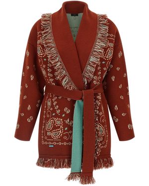 Alanui Bandana Jumpers And Cardigans Brown - Red