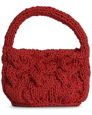 JW Anderson JW Anderson 'Strick' orangefarbener Lear -Tasche - Rot