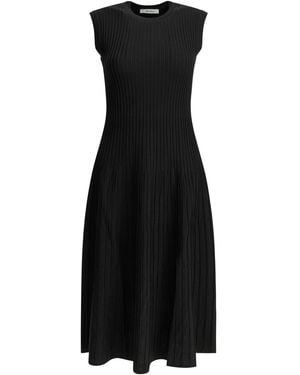 Max Mara Pure Flared Midi Dress - Black