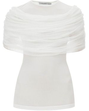 Christopher Esber "Sonora Top With Draped - White