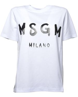 MSGM T Shirts And Polos - White