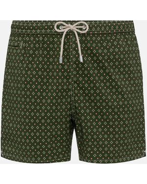 Mc2 Saint Barth Comfort Light Badeanzug mit Krawattendruck - Grün