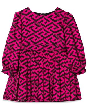 Versace M/L Greek Allover Dress - Pink