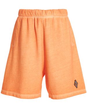 Marcelo Burlon Shorts Met Logopatch - Oranje