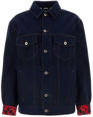 Burberry Oversized Denim Jacket - Blue