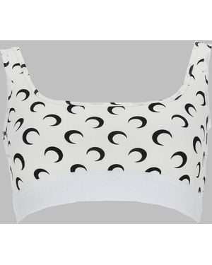 Marine Serre Top Bra "Moon" - Metallic