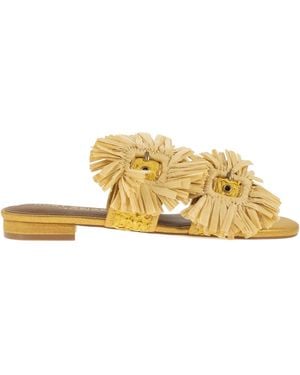 Kurt Geiger Jewel Flat Sandals - Metallic