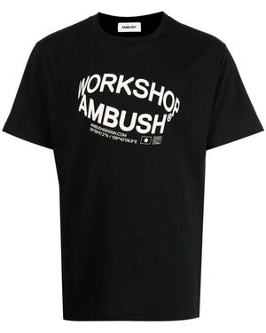 Ambush T-Shirt Met Logoprint - Zwart