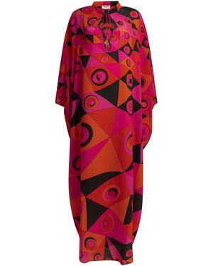 PUCCI "Occhi"-Kaftankleid - Rot