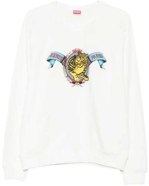 KENZO Tiger Academy Sweatshirt - Weiß