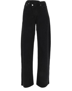 Agolde Luna Pieced Jean H/R Crv Taper - Black
