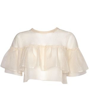 Philosophy Di Lorenzo Serafini Philosophy By Lorenzo Serafini Transparent Shirt - Natural