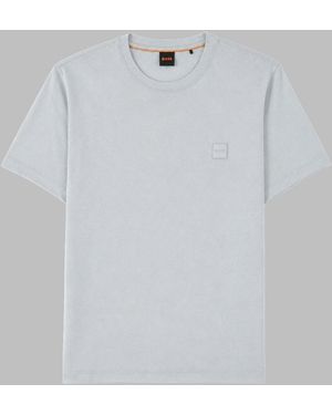 BOSS T Shirt "Tales" Con Patch Logo - White