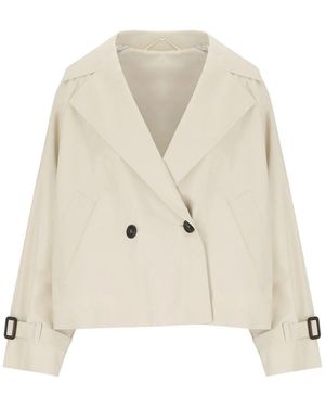 Weekend by Maxmara Boero Short Trench - Natural