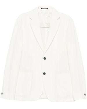 Emporio Armani Line Single Breasted Jacket - White