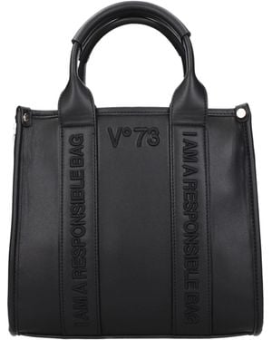 V73 Borse A Mano Donna Eco Pelle Nero - Black