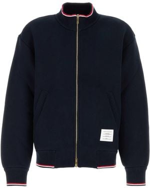 Thom Browne Cotton Blend Oversize Jacket - Blue