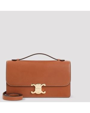 Celine Triomphe Medium Folio - Braun