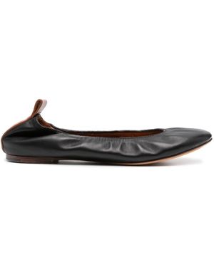 Lanvin Sneakers Mit Runder Kappe - Weiß