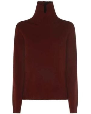 Jil Sander Geribbelde Coltrui - Rood