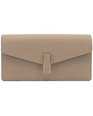 Valextra Kupplung "Iside" mit Kette - Grau