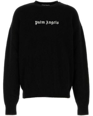 Palm Angels Classic Logo Crewneck - Black