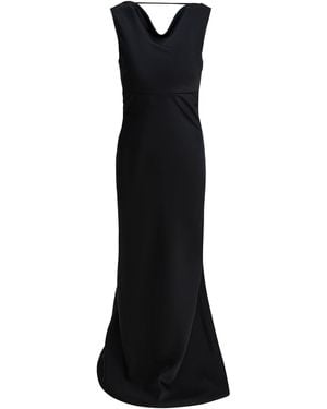 Semler Langes und ausgestelltes Kleid - Schwarz