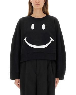 Moschino Smiley" Sweatshirt - Black