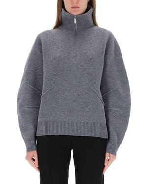Helmut Lang Zippered "Apex" Jersey - Grey