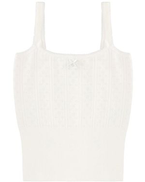 JW Anderson Top With Bow - White
