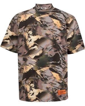 Heron Preston Camouflage Print T-Shirt - Multicolor
