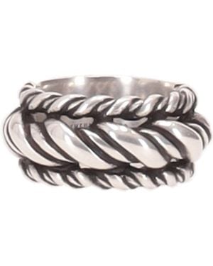 Ann Demeulemeester Reau Twisted Triple Ring - Weiß