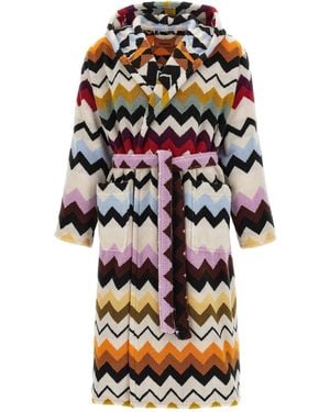 Missoni 'Murrina' Hooded Bathrobe - White