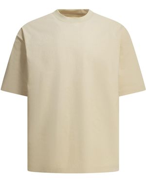DAIWA PIER 39 "Tech Drawstring Spiber Collection" Crew Neck T Shirt - White