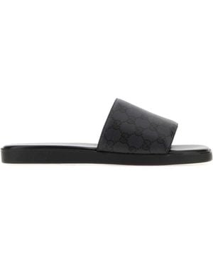 Gucci Slip On Slides - Black