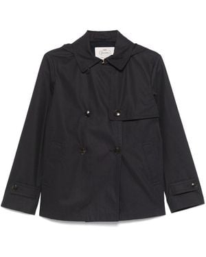 Herno Kurzer Trenchcoat - Schwarz