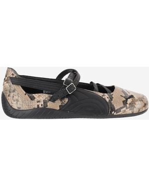 PUMA Speedcat Ballerinas mit Animal-Print - Schwarz