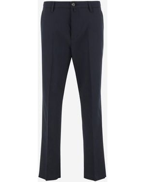 Jacob Cohen Stretch Cotton Blend Trousers - Blue