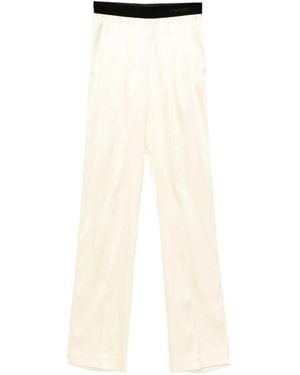 Tom Ford Broek Met Fluwelen Band - Naturel