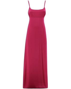 Max Mara Fuchsiafarbenes Langes Kleid - Rot