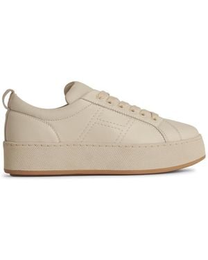 Hogan 'h681' Beige Lear Sneakers - Naturel
