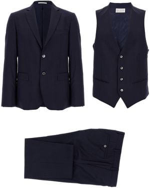 Pal Zileri 3 Stück 'Linea cerimonia' Kleid - Blau