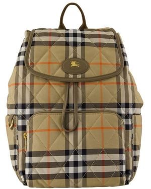 Burberry Hufeisen S21 Rucksack Nylon Beige - Mettallic