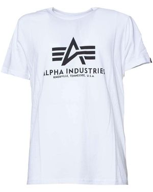 Alpha Industries T-shirts En Polo's - Wit