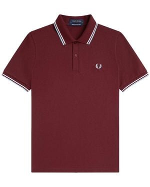 Fred Perry Polo With Logo - Red