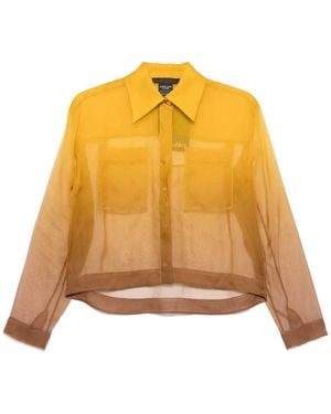 Max Mara Semi Sheer Shirt - Gelb