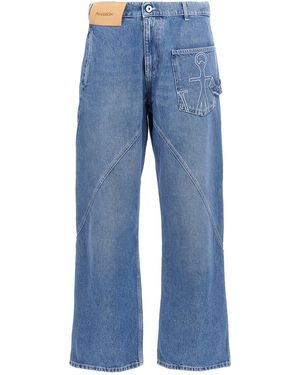 JW Anderson Twisted Workwear' Jeans - Blau