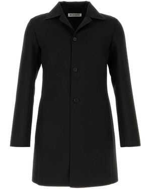 Jil Sander Wool Blend Coat - Black