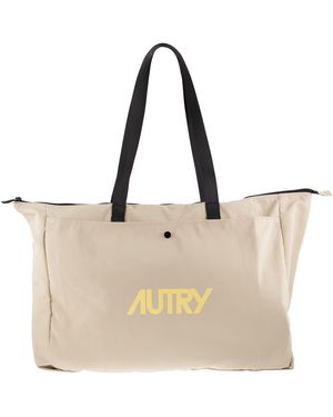 Autry Bolso tote unisex de nailon con clutch - Neutro